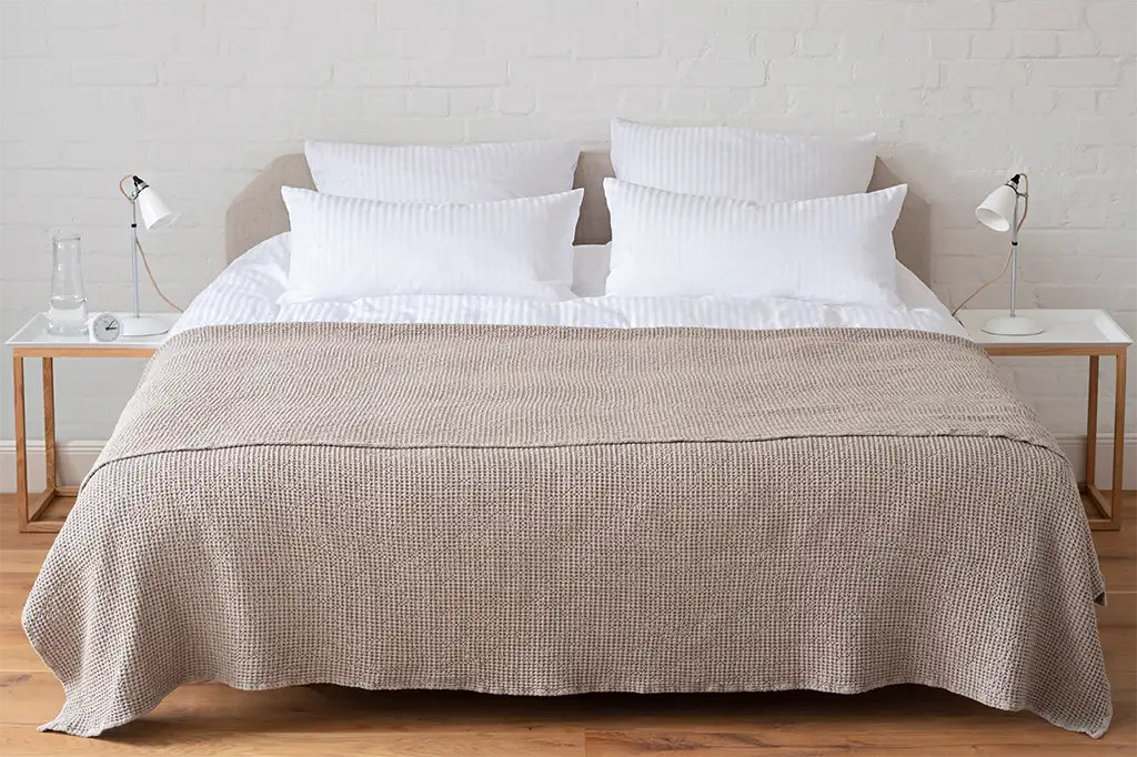 Bettueberwurf - Waffelpique